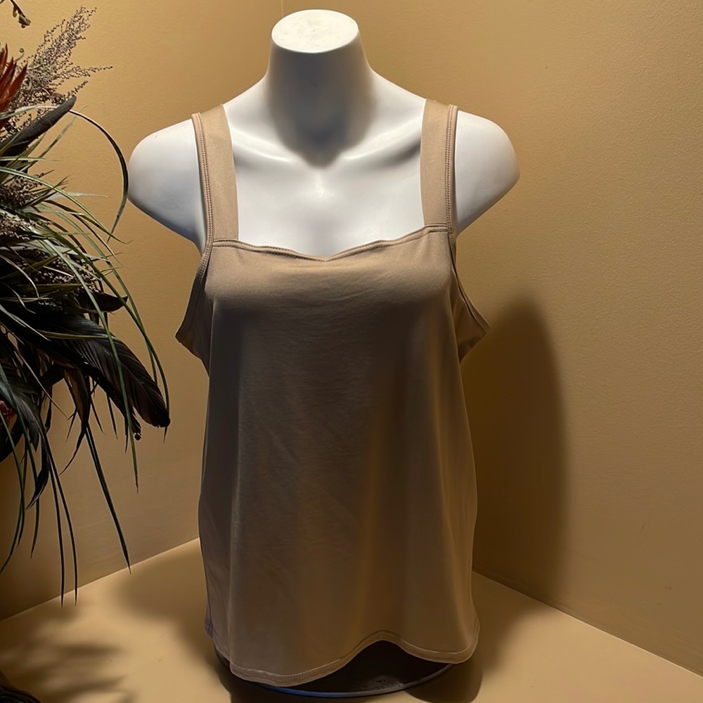 NWT New Directions Tan Tank Size XL